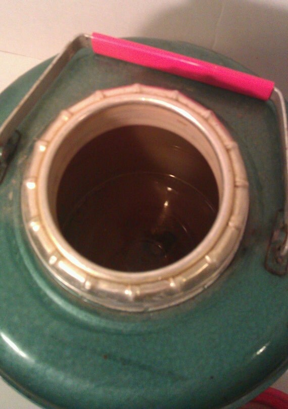 Vintage Metal Gallon Water Cooler Thermos Western Field