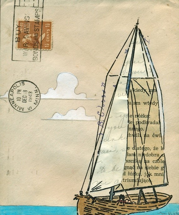 Sail Away with Me Honey by anicenestpress on Etsy