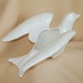 Vintage Bird In Flight Planter. Porcelain. White High Gloss Finish