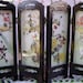 Divider Screen Miniature Chinese Birds Asian Vintage 80s