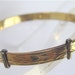 Vintage Baby Gold Bracelet Baby Bracelet Chevron Bracelet Infant Bracelet Child Bracelet Toddler Gold Bangle Adjustable Gold Plated Bracelet