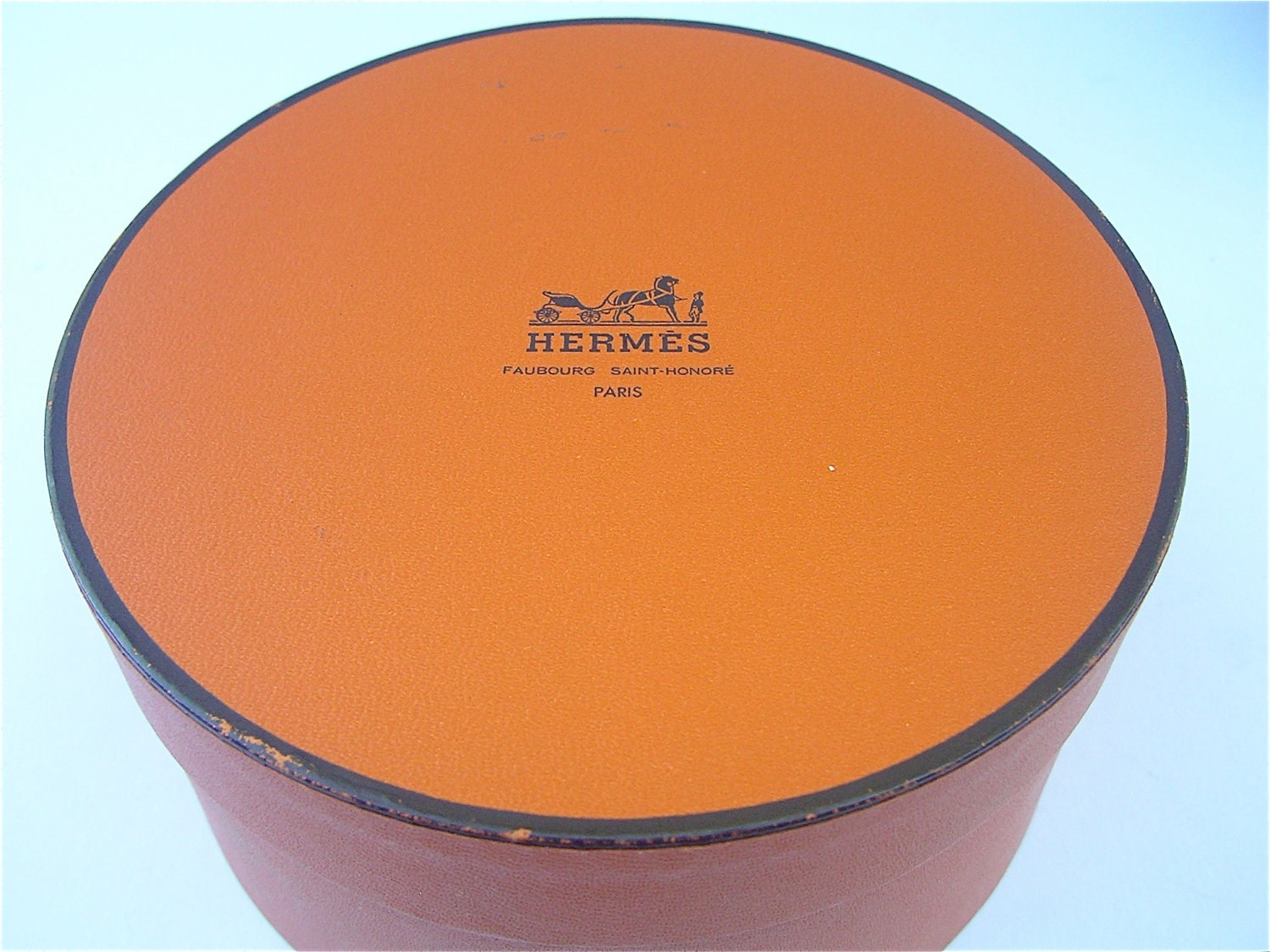 Vintage Hermes Scarf Box Round Hermes Box Hermes Empty Box