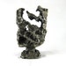 RESERVED - Brutalist Metal Abstract Sculpture Candleholder Object D'art - Molten Lava finish