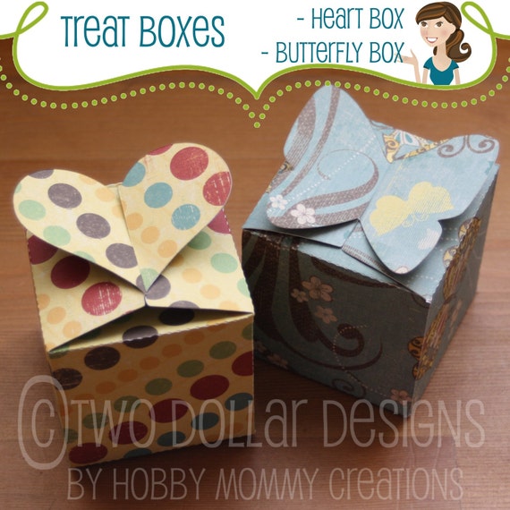 Download Butterfly & Heart Treat Box SVG Template