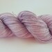 Silky Merino - 100 grams Color Lavender Grey Hand Dyed Yarn