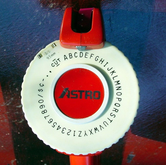 Vintage Label Maker Astro Label Gun Fun