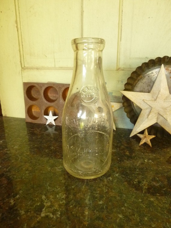 Quart Size Glass Milk Bottle