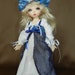 Blue and White Renaissance Gown Outfit for Yo-SD / LittleFee / 10" BJD