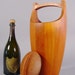 Dansk Ice Bucket, Wine Chiller. Orange Liner. Mid Century Modern.