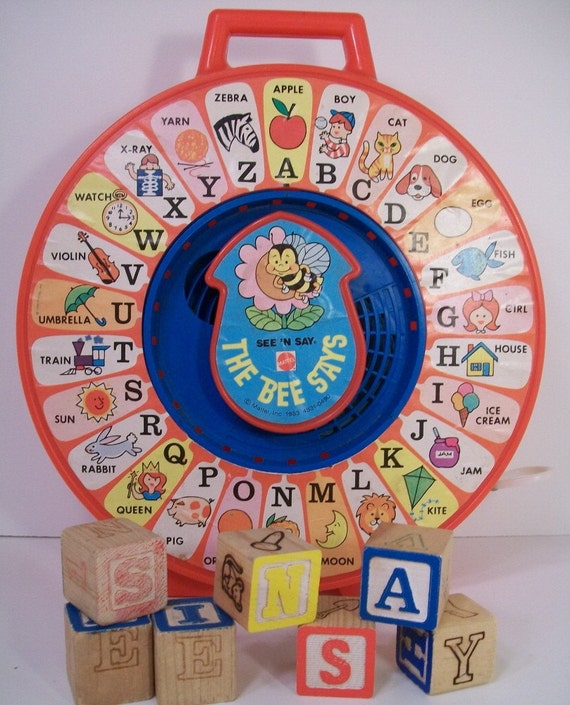 See N Say The Bee Says ABC Alphabet Mattel by RelicsAndRhinestones