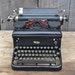 Royal Typewriter Manual KHM 1936 Black Silver Wedding Guest Book Decor