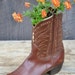 Brown Justin Cowboy Boot Western Decor Display 1950's