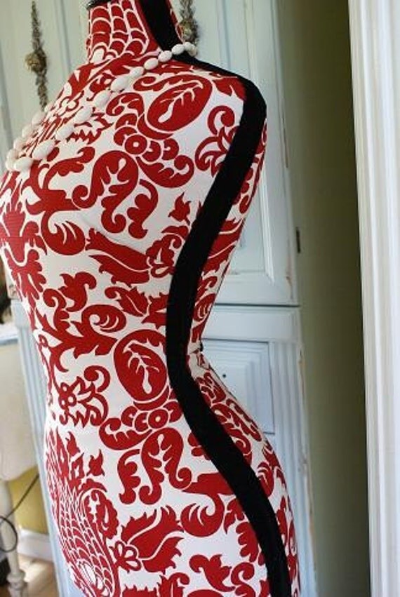 Items similar to Damask Dress Form on Etsy