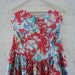 80s Floral Dress Vintage 1980s Laura Ashley Red Cotton Strapless Sundress Garden Party Dress Large Spring Fashion Sweetheart Neckline Dress