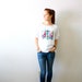 Vintage embroidered bird shirt