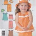 Great uncut pattern from 2005 sizes girls toddler top dress pants hat shorts1/2 to 4 Simplicity 4557 It's so easy