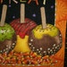 Halloween Decoration Caramel Apples and Candy Corn