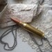 C1 Bullet Pendant on Vintage Ball Chain Necklace