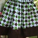 Sale 25% off- Girls Argyle Twirl Skirt-FREE Shipping