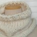 Ivory Cozy Cowl Scarf / Fall Fashion / City Style