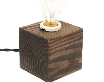 The Minimalist Edison Bare Bulb Table Accent Lamp ( Ebony )