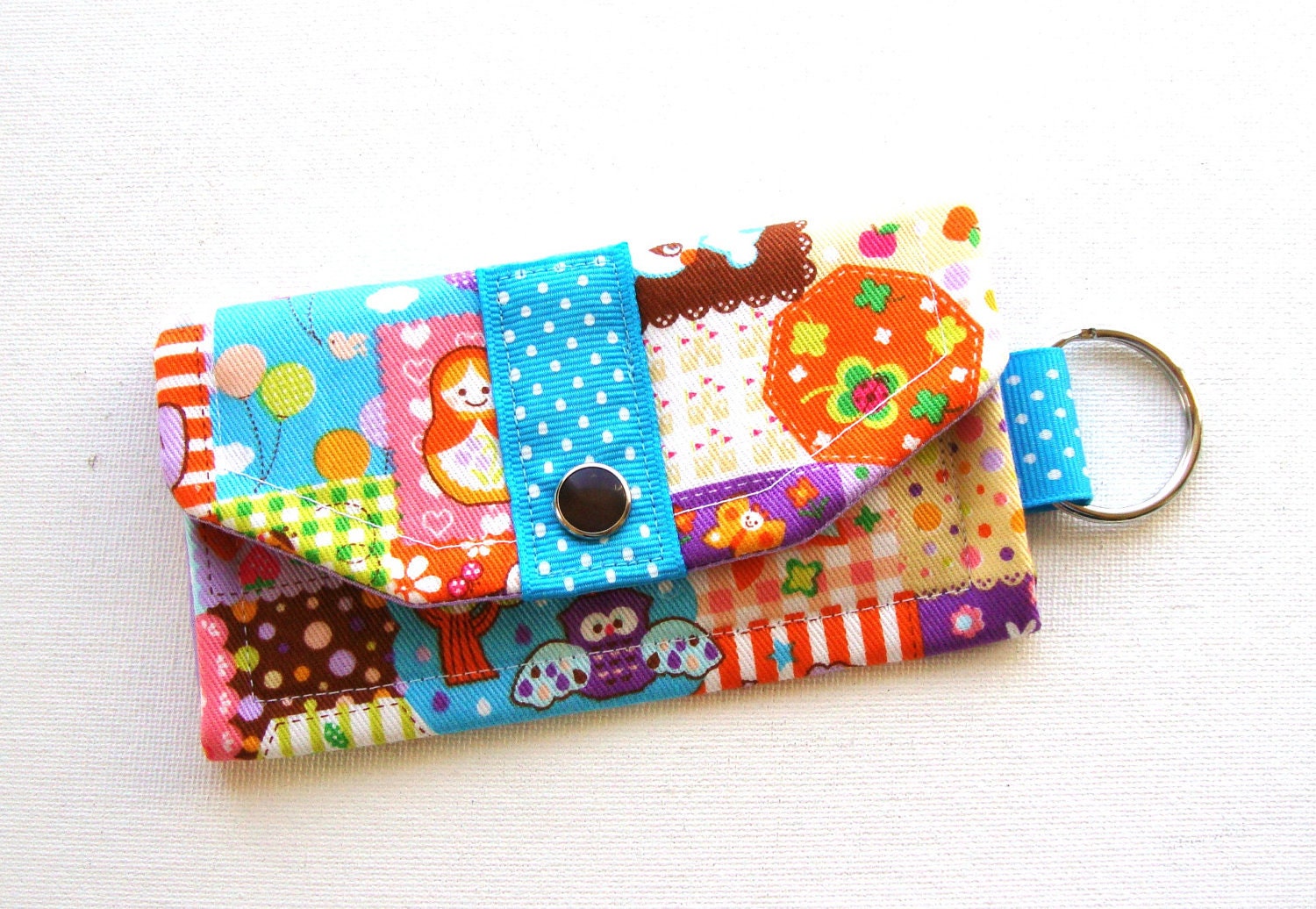 Mini Wallet Key Fob Cash/Card Holder Business by EventfulSweets