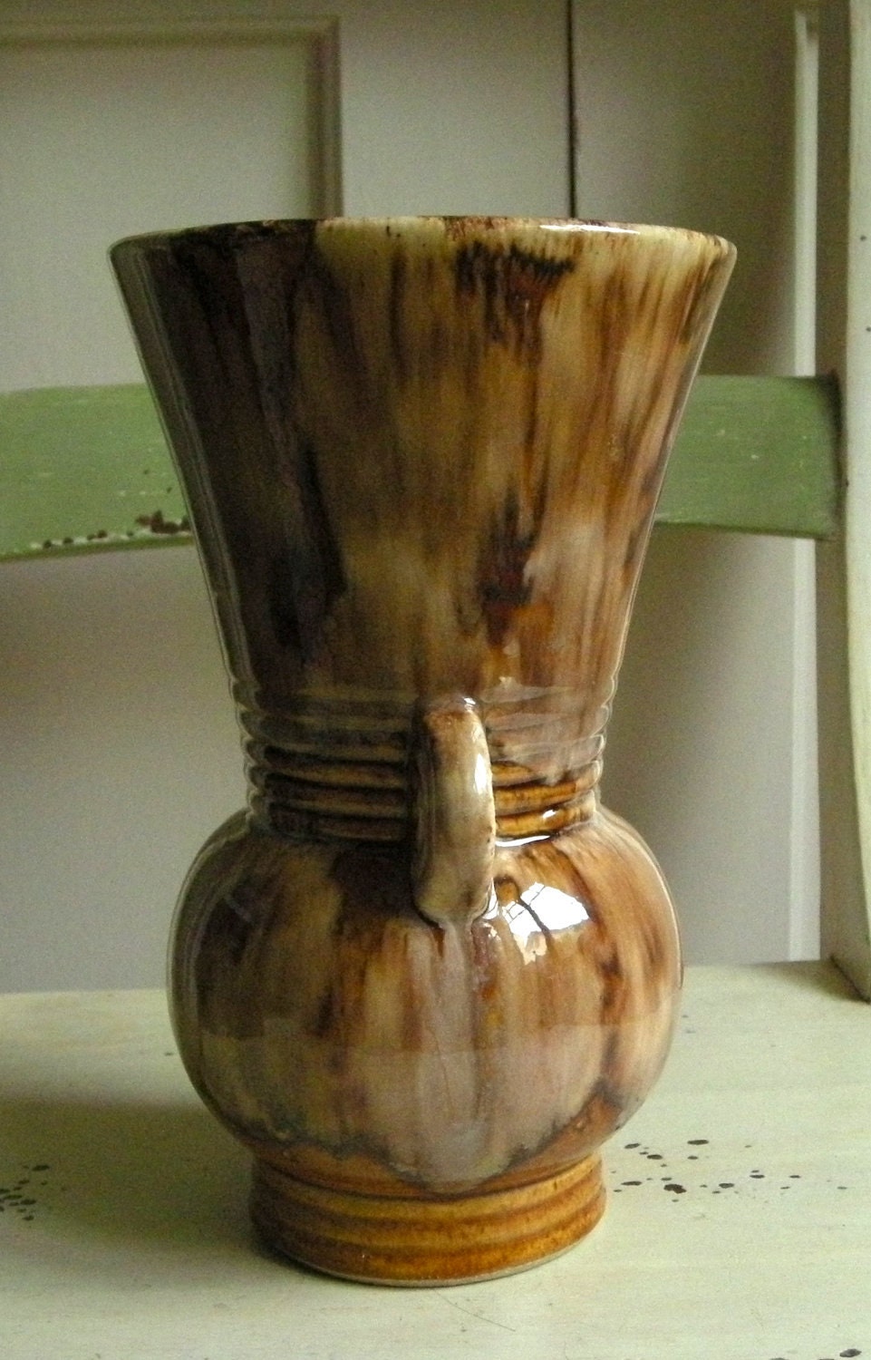 Vintage McCoy Brush Onyx Vase No 527 By HoneyYourHome On Etsy