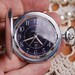 RARE - MolnijA - Vintage Russian Soviet Full Hunter Pocket Quartz Watch USSR