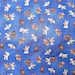 Fabric Blue Cotton Tossed Bears by Fabri Quilt