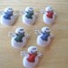 Snowmen Craft Novelty Sewing Embellishment Buttons