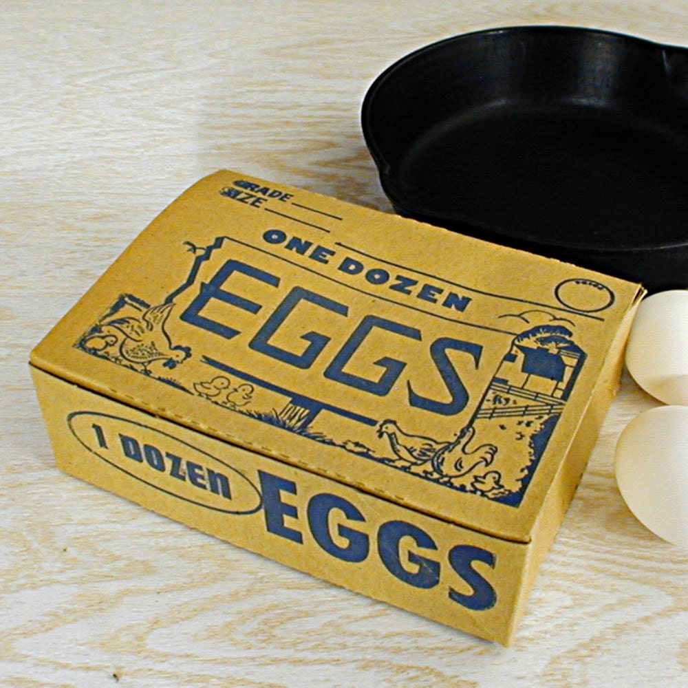 Vintage Egg Carton One Dozen