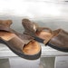 vintage handmade leather sandals sz 5 1/2 by aurora shoe company aurora new york