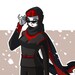 Batwoman II in Scarf Art Print *SALE 50% OFF*