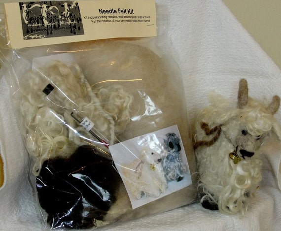 Needle Felt Kit Angora Goat