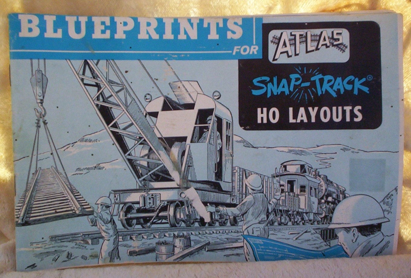 1983 Atlas HO Train Layouts Blueprint Book. Y-109