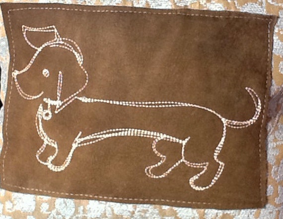 wiener dog neck pillow