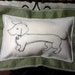 Dachshund Wiener Dog Throw Pillow