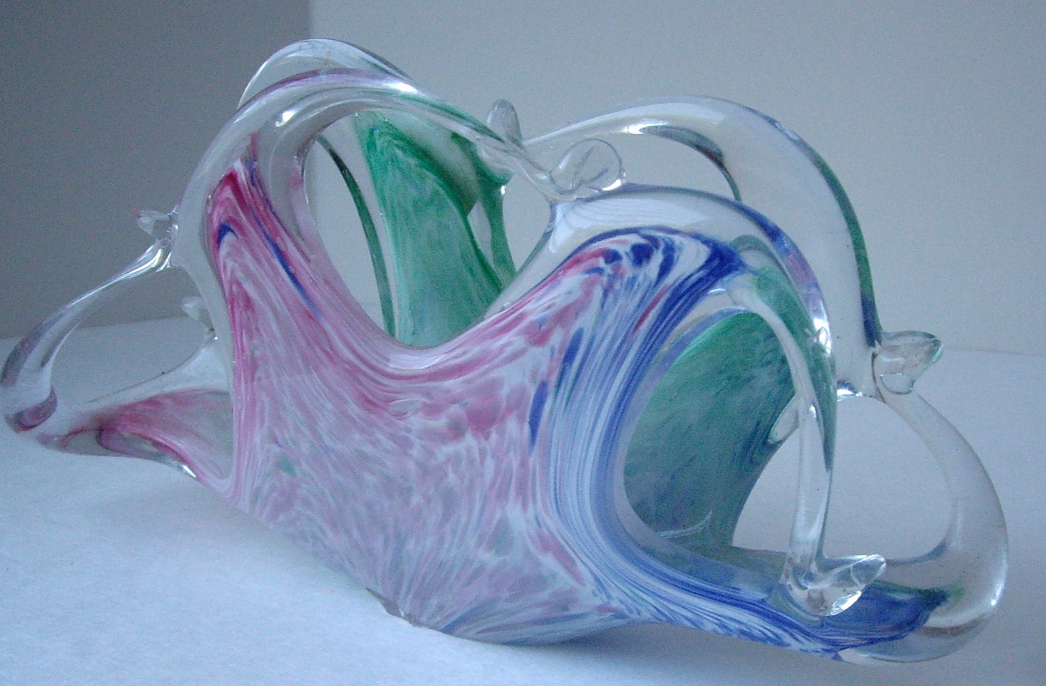 Vintage Art Deco Murano Napkin Holder 1980