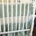 Baby Crib Bedding Crib Set 2 Piece Aqua Blue Trellis Pattern