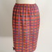 vintage 60s Vanity Fair COLORFUL PLAID Nylon Half Slip M