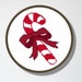 Counted Cross stitch Pattern PDF. Candy Cane. Includes easy beginner instructions.