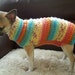 10" hand knitted dog or cat coat /sweater chihuahua, puppy kitten hairless sphynx
