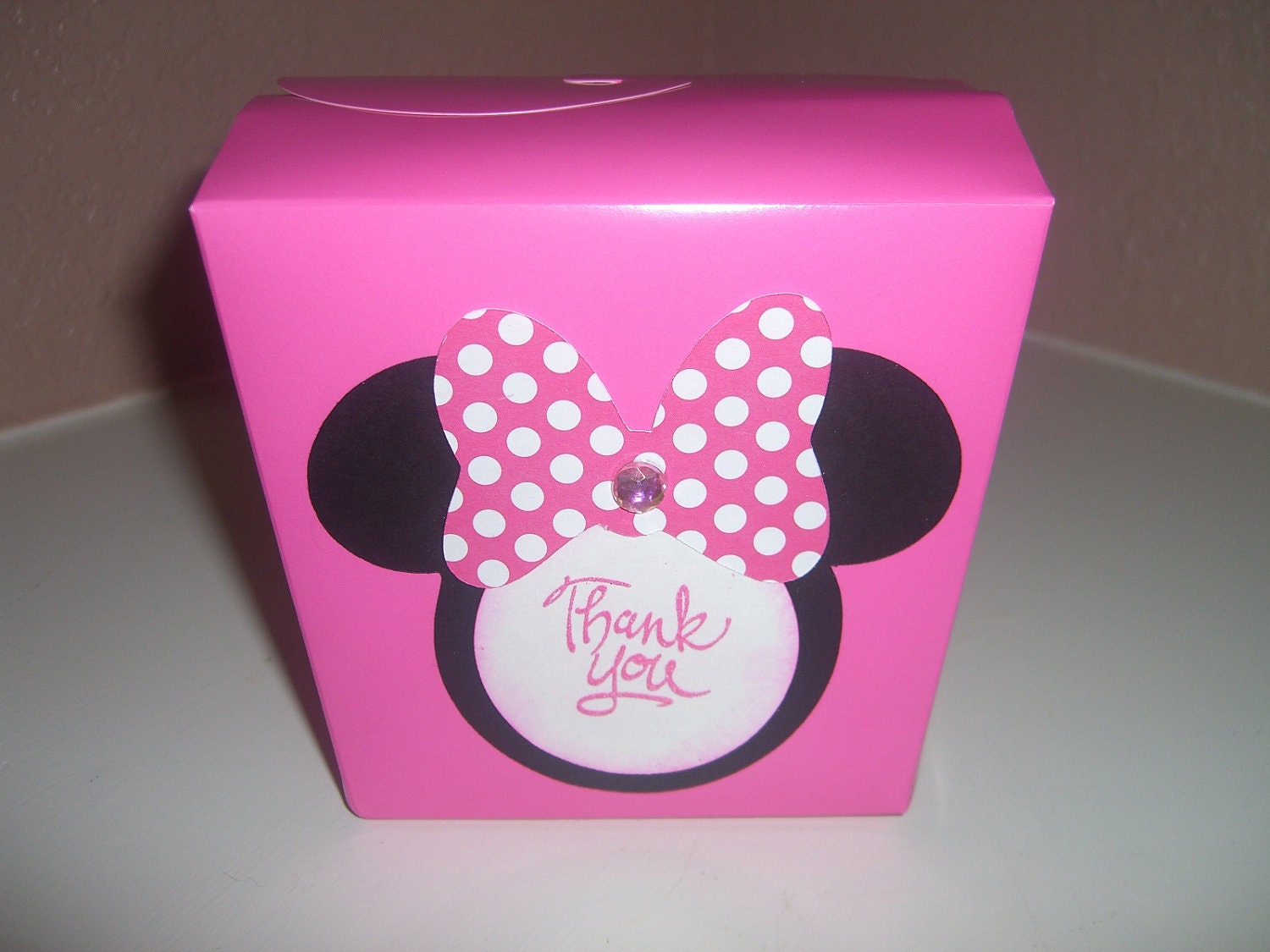 Lot of 10 Minnie Mouse Party Favor Takeout Boxes