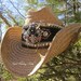 Jolly Roger embellished cowgirl hat