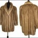 Reserved Vintage Mink Coat . Real Fur . Stroller Pastel Demi Buff Jacket Mad Men Pinup Garden Party Rockabilly Dress Stole Shawl Shrug