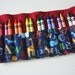 Crayon Roll with 16 Crayons Alphabet and Animal Print Ready to Ship
