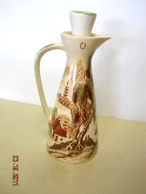 Nasco Sayonara China Oil Cruet by OBrienWhatnotShoppe on Etsy