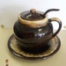Bean Pot w/ Ladle and Plate - PFALTZGRAFF Gourmet Brown