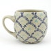 Teacup - Ceramic Mug - Cup with navy blue and aqua pattern