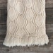 Vintage Hand Knit Ivory Throw / Blanket / Afghan